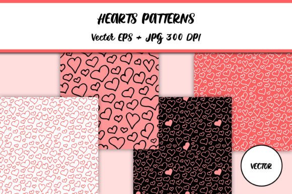 Download Doodle Hearts Patterns | Valentines Day - Doodle Collection
