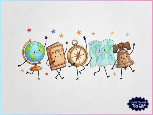 Download History Teacher Doodles Characters PNG - Doodle Collection