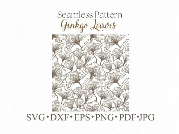 Download Ginkgo Leaves Seamless Pattern for Cut - Leaves seamless pattern Collection
