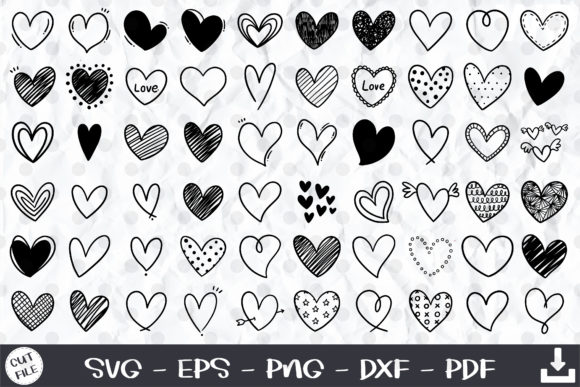 Download 60 Doodle Heart Svg, Sketch Heart Svg - Doodle Collection