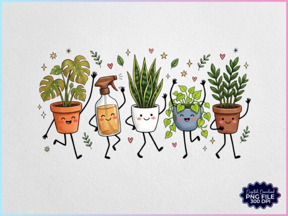 Download Plants Doodles Characters PNG - Doodle Collection