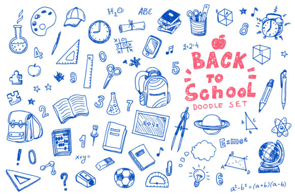 Download Back to School Doodle Vector Set - Doodle Collection