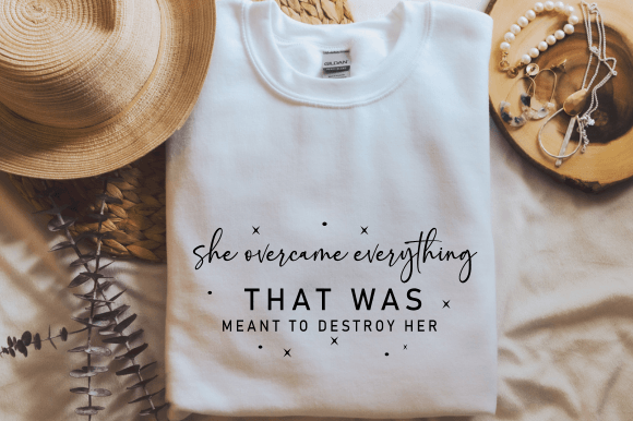 Download She Overcame Svg, Female Empowerment Svg - Premium Resources