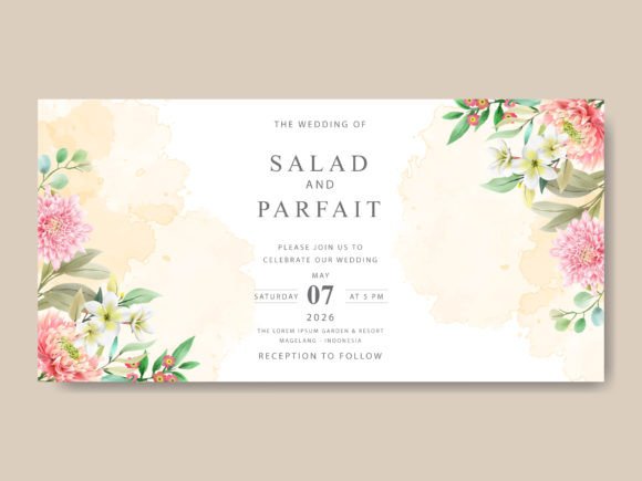 Download Beautiful Floral Wedding Invitations - Invitations Collection
